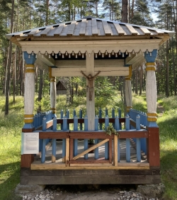 Kapiņu Gutu sādžas krucifikss pirms restaurācijas