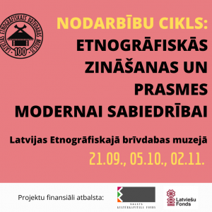 21. septembrī turpinās “Etnogrāfiskās zināšanas un prasmes modernai sabiedrībai” - zvejniecība