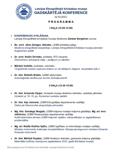 Konferences programma