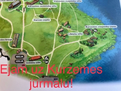 Muzeja teritorijas kartes fragmenti