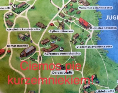 Muzeja teritorijas kartes fragmenti